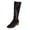a-Black, variant on Leozcaa Cowboy Boots for Women Western Cowgirl Boots Mid Calf Snip Toe Boot Chunky Heel Knee High Boots