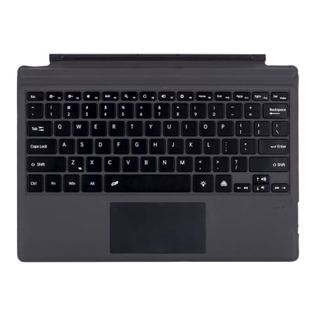 Wireless Bluetooth Keyboard for Microsoft Surface Pro 3 4 5 6 7 / 8 9 10 X(Select your model）- Type-C Interface with Colorful Backlight (for Surface Pro 3/4/5/6/7(Black))