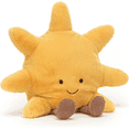 thumbnail image 1 of Cute Yellow Sun Plush Toy, Anthropomorphic Stuffed Star with Corduroy Legs, 1 of 4