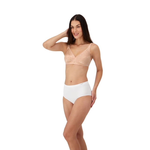 Brasier Clásico - PLAYTEX - Encaje - Sin Varillas - Soporte Cómodo - Modelo 5007 - Estilo Comfort - Color Beige - Talla 36C