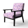 thumbnail image 2 of Designart "Bright Neon Color Snake Skin" Upholstered Cabin & Lodge Accent Chair and Arm Chair, 2 of 5
