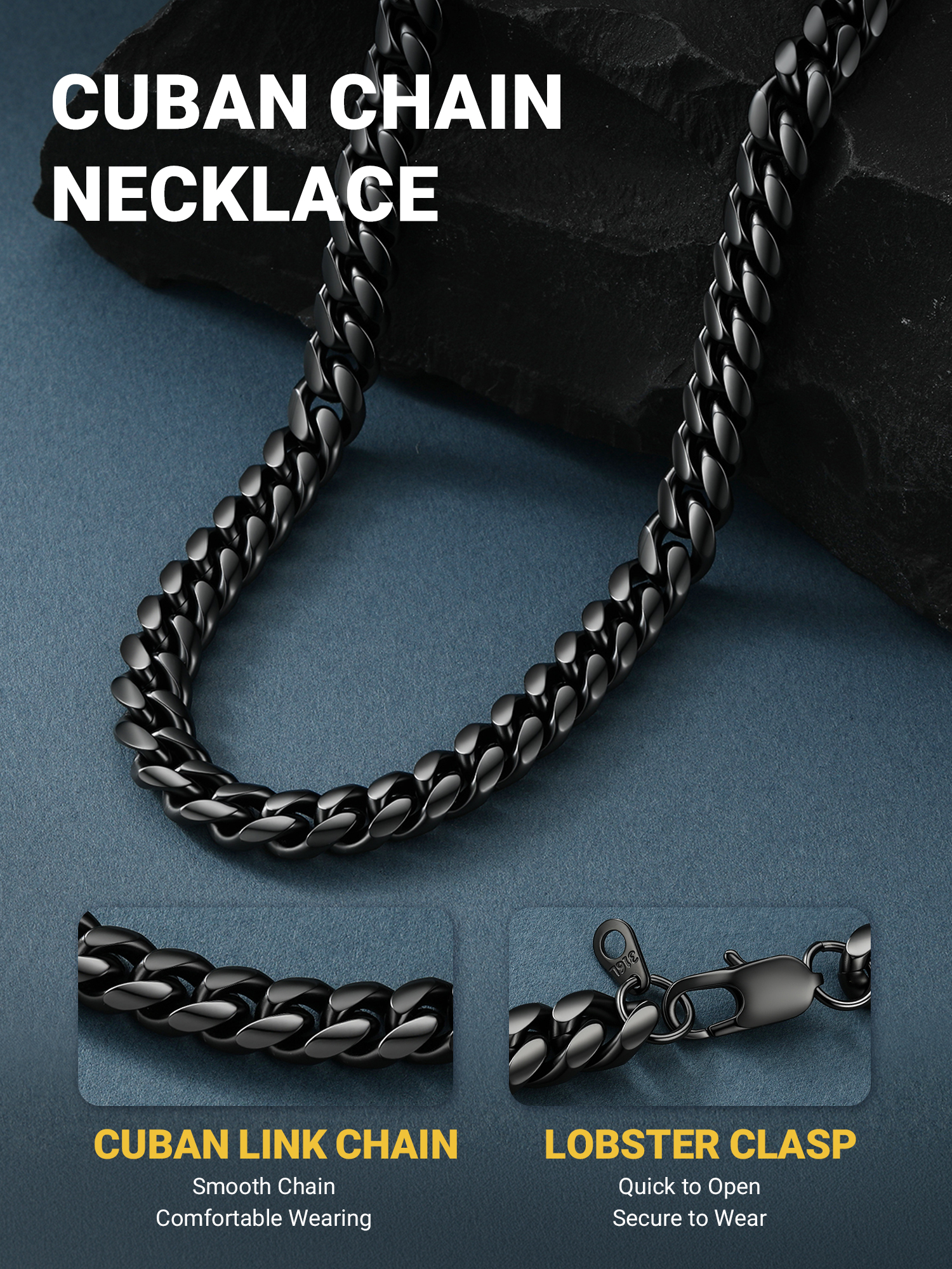Prosteel Cuban Link Chain Necklace for Men photo 5
