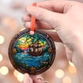 thumbnail image 4 of Pirate Ship: Ornament Style Wall or Window Hanging, 2025, Holiday Decoration, Seasonal Keepsake Gift, Unique Collectible, Window Hanging, Home Decor 2025, Holiday Decoration,, 4 of 5