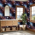 thumbnail image 4 of Peel and Stick Wallpaper Whimsical Wildflowers Under Spooky Moonlight Wall Mural 23.6in x 9.8ft Self Adhesive Removable Wall Paper Renter Friendly Wallpaper for Nursery Bedroom Cabinets, 4 of 8
