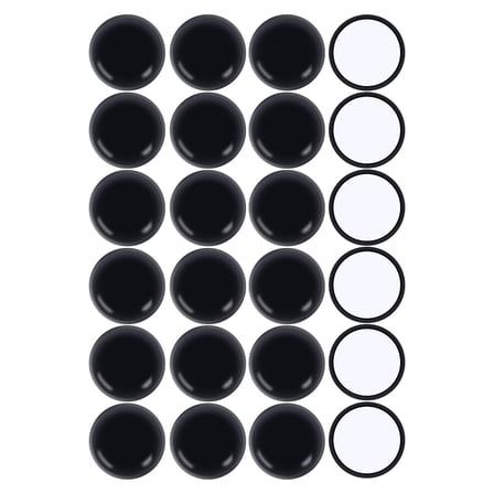 Furniture Sliders for Carpet and Hardwood Floors Adhesive Furniture Glides Sliders,Self-Stick Furniture Sliders Pads,Floor Protectors (24pcs,round-45mm, black)