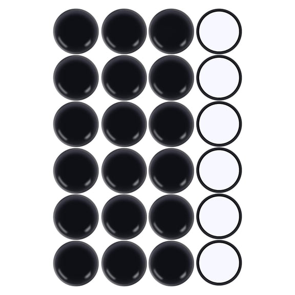 Furniture Sliders for Carpet and Hardwood Floors Adhesive Furniture Glides Sliders,Self-Stick Furniture Sliders Pads,Floor Protectors (24pcs,round-45mm, black)