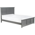 thumbnail image 3 of Pemberly Row Madison Full Wood Foundation Bed with Matching Footboard in Grey, 3 of 11