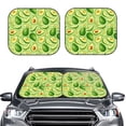 thumbnail image 2 of Gukieu Green Avocado Print Car Windshield Sun Visor, Foldable Anti-UV Car Sun Visor Suitable for Vans, Trucks Car Accessories-Small, 2 of 6