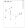 thumbnail image 3 of Fauceture VPBT14881 Stainless Steel Console Wall Mount Sink Legs, Polished Chrome, 3 of 4