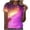 A265 Hot Pink, variant on Mifsaly Galaxy Space Print Tee for Women Crewneck Short Sleeve Summer Tops Soft Stretchy Lightweight Breathable T-Shirts Casual Daily Going Out Flattering Versatile Trendy Shirt M