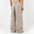 thumbnail image 6 of cllios Men's Parachute Cargo Pants with Adjustable Ankle Drawstring Wide Leg Drawstring Waist Loose Utility Trousers s-xl, 6 of 7