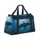 thumbnail image 2 of Disketp Ocean Dolphin Fish School Bolsa de Viaje Tipo Duffle, Bolso de Mano para Fin de Semana para Mujer, Bolsa de Gimnasio Ligera para Hombre, Esencial para Viajes, 2 of 7
