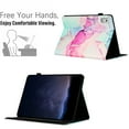 thumbnail image 2 of Smart Case for Lenovo Tab M9 9.0" 2023 Marble Pattern, Premium PU Leather Kickstand Magnetic Wallet Folio Flip Auto Sleep / Wake Case with Card Slots & Elastic Band & Pencil Holder, F, 2 of 5
