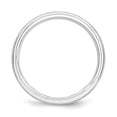 thumbnail image 3 of 925 Sterling Silver Engravable Beveled Edge 6mm Brushed Fancy Band Ring Size 8 Jewelry Gifts for Women, 3 of 8