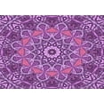 thumbnail image 1 of Ahgly Company Indoor Rectangle Patterned Dark Magenta Purple Area Rugs, 2' x 4', 1 of 1