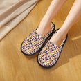thumbnail image 5 of KLL Halloween Pumpkin Slippers for Women Men House Slip on Indoor Outdoor Bedroom Furry Fleece Lined Ladies Comfy Anti-Skid Rubber Hard Sole-Medium, 5 of 8