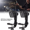 thumbnail image 1 of 2Pcs Drum Microphone Clips Drum Adjustable Microphone Holder Drum Hoop Rim Mount Shock Mount, 1 of 5