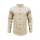 thumbnail image 5 of Blusa y camisa de manga larga con cuello vuelto para hombre, estilo informal, color liso, con solapa, bolsillo y botones, de poliéster., 5 of 8