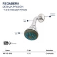 thumbnail image 3 of Regadera Redonda Ecológica Cromada Brazo Chapetón 4, 8lt ABS, 3 of 4