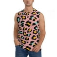 thumbnail image 2 of Picia Leopard mens Cotton Tank Undershirts , Moisture-wicking Ribbed Tanks, Lightweight Cotton Tank Undershirts-X-Large, 2 of 8