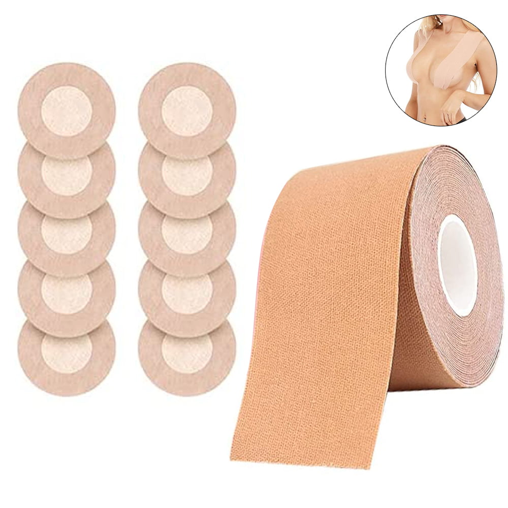 Buy Wholesale China Boob Tape Breathable Breast Lift Tape Athletic Tape  With Silicone Breast Petals For Large Breast & Sports Tapes at USD 1.4