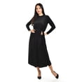 thumbnail image 5 of Vestido midi de terciopelo Roman Fashion /Juvenil, 3826 (Negro) negro CH, 5 of 5