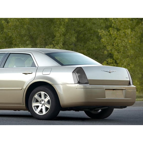 Rvinyl Tail Light Tint Covers Compatible with Chrysler 300 2005-2010 - Blackout Smoke