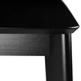 thumbnail image 3 of Tudor Contemporary Modern Wood Rectangular Dining Table Black Engineered Wood, 3 of 5