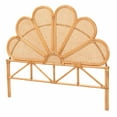 thumbnail image 2 of bali & pari Flower Boho Standalone headboard, King, Light honey, 2 of 6
