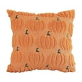 thumbnail image 2 of Emotion Fall Pumpkins Decorative Pillow Cover 18x20" Set, Beige Soft Plush Faux Fur Wool Farmhouse Throw Cushion Cases for Autumn Thanksgiving Holiday Home Decorations, 2 of 6