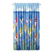 Baby Shark Kids Window Curtain Set, Set of 2 Panels, 63 Length