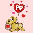 thumbnail image 2 of Junior's Pound Puppies Valentine's Day Heart Balloon Dog  Graphic T-Shirt, 2 of 3