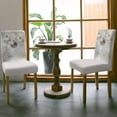 thumbnail image 3 of Christmas Chair Covers, Colored Balls Star Winter Silver Stretch Parsons Chair Slipcovers Removable Kitchen Chair Protector Cover for Dining Room， Set of 4, 3 of 5