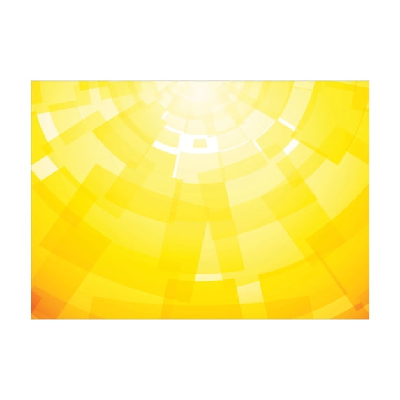 Ambesonne Yellow Jigsaw Puzzle, Modern Circular Mosaic, Heirloom-Quality Fun Activity for Family Durable Cardboard, 1000 pcs, Yellow