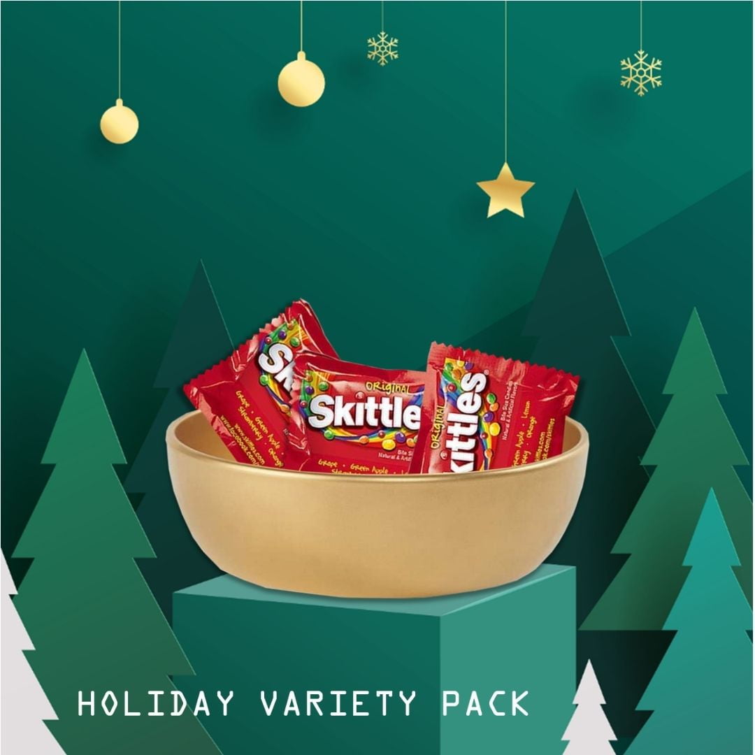 CANDYMAN 2LB Bundle of Skittles candy bulk, individually wrapped candy, for valentines day candy, easter candy, or bulk snacks of fun size candy fruit snacks