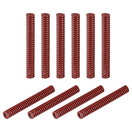 

Die Spring 10 Pack 10mm OD 75mm Long Stamping Medium Load Compression Red
