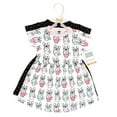 thumbnail image 2 of Hudson Baby Baby Girls Cotton Dresses, Bonjour, 12-18 Months, 2 of 4