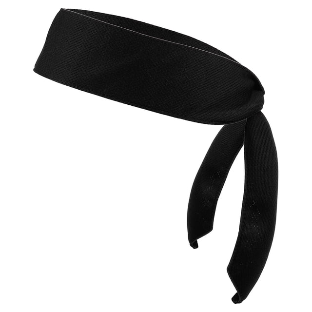 Cinta para la cabeza Uxcell, diadema ninja de karate, banda ajustable para deportes, negra