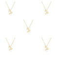 thumbnail image 1 of Qarigey Collar del zodiaco Regalo de amigos Ajustable Cómodo Ins Personalidad Superficie lisa Accesorio de moda Capricornio dorado oro capricornio 5piezas Qarigey CBP198494, 1 of 5