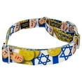 thumbnail image 4 of Country Brook Petz® Happy Hanukkah Martingale Dog Collar Limited Edition, Small, 4 of 5
