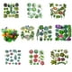 thumbnail image 4 of Ounissouiy Suculentas falsas, accesorios para fotos, plantas decorativas simuladas, bonsái, decoraciones para el hogar, patios, césped, maceta, SET0836 Flores artificiales ES0825 Ounissouiy HA060204-03B, 4 of 6