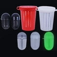 thumbnail image 4 of Osdhezcn 5Pcs Plastic Baits Bucket Fishing Baits Cage Trap Fish Lure Feeder Basket Holder, 4 of 9