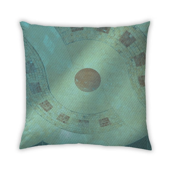 Ahgly Company Outdoor Square Contemporary Throw Pillow, 18 inch by 18 inch