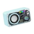 thumbnail image 3 of Altavoz portátil inalámbrico rectangular para hombres, regalo, diseño transparente, subwoofer para Azul, 3 of 9