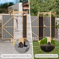 thumbnail image 4 of Erommy Outdoor Shower Enclosure with Lockable Door, Weatherproof Outdoor Shower Stall with Metal Panels, Hooks & Shelves - Perfect for Pool Wash Station, Backyard & Beach Rinse Area Small Version, 4 of 9