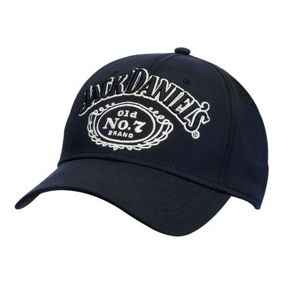 Jack Daniels Men's Old #7 Performance Baseball Ball Cap Hat Black/White JD77-117