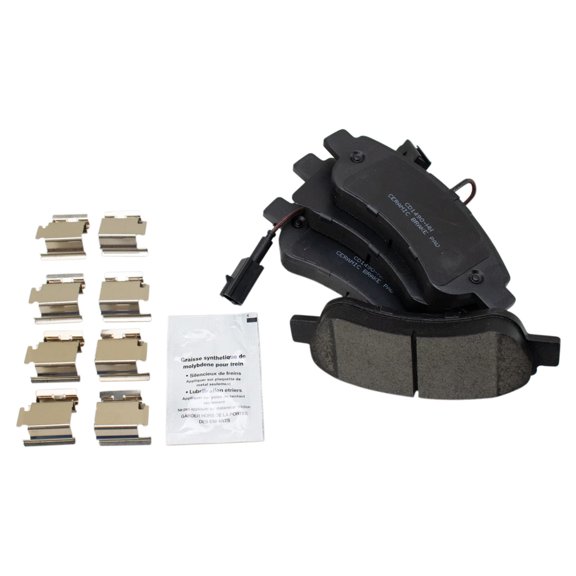 TRQ Rear Ceramic Disc Brake Pad Set for Ram ProMaster 1500 2500 3500 BFA18961