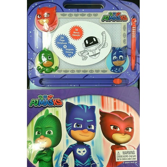 PJ Masks: 24 Page Storybook and Magnetic Drawing Kit