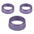 thumbnail image 3 of OFFIGAM Durable Purple Knob Cover for Car Air Conditioning Trim 3Pcs, 3 of 10