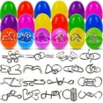 thumbnail image 1 of Juego de rompecabezas acertijos de huevos de Pascua rellenos de metal x18, 1 of 7